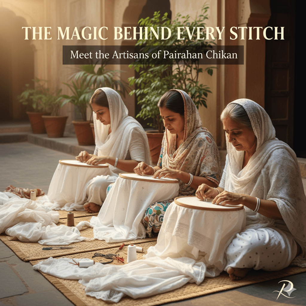 The Magic Behind Every Stitch: Meet the Artisans of Pairahan Chikan