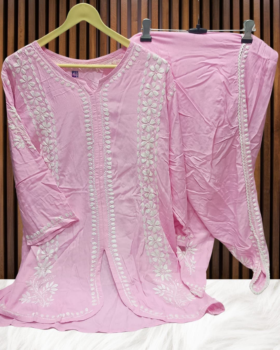 ZIA CHIKANKARI CO-ORD SET Lucknowi Chikankari view 9