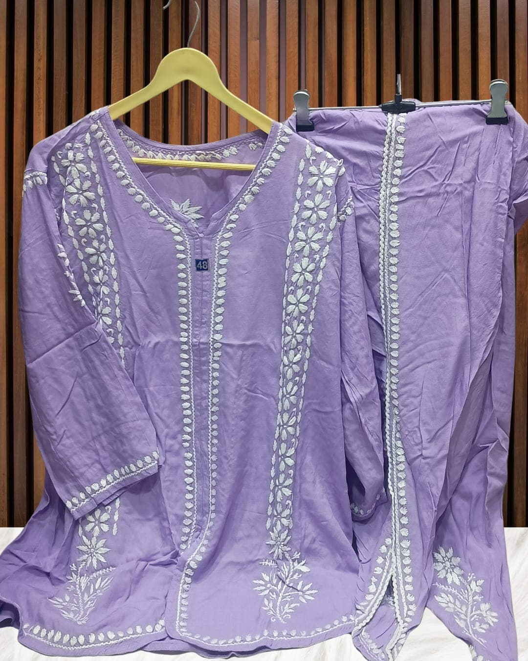 ZIA CHIKANKARI CO-ORD SET Lucknowi Chikankari view 10