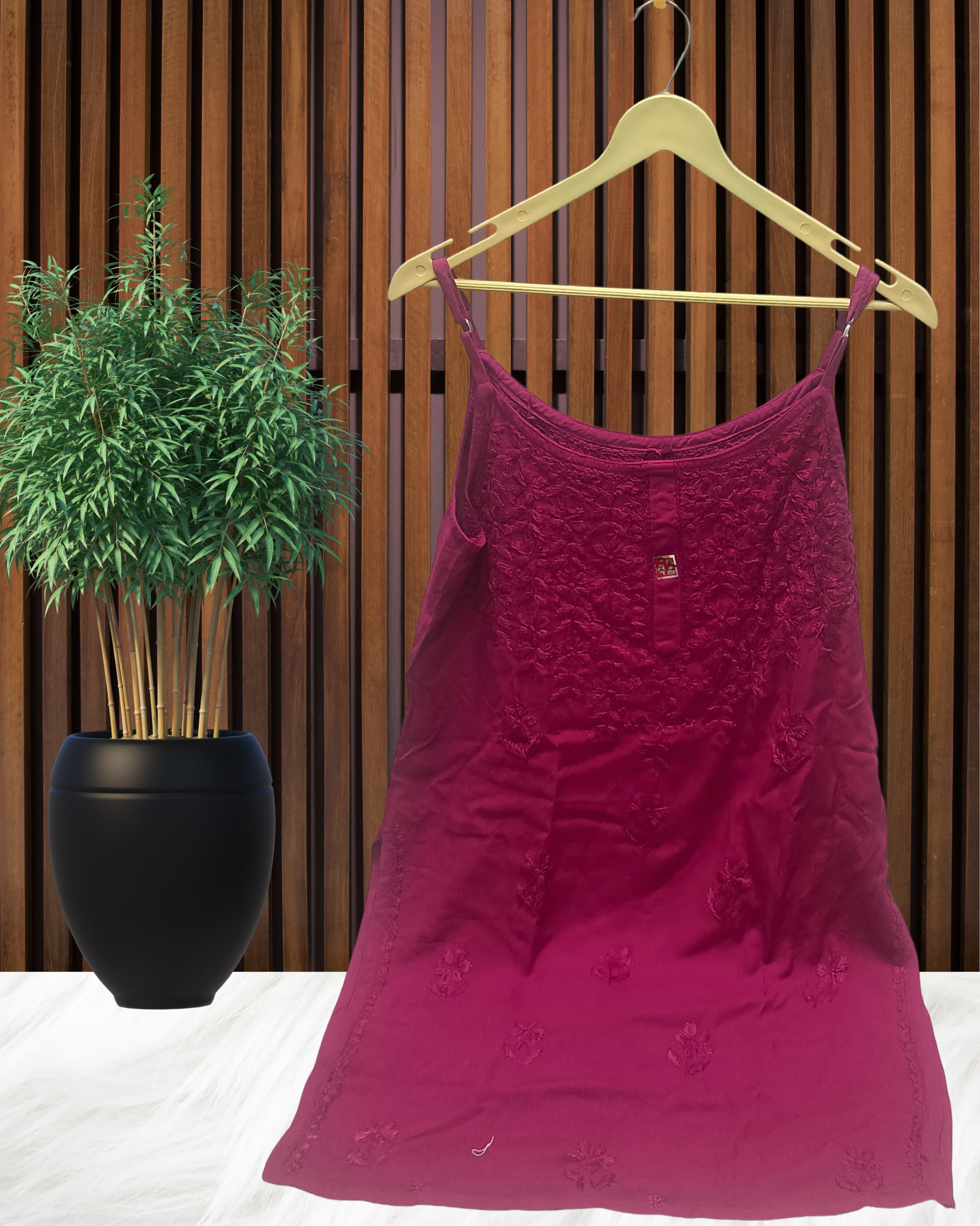 HOOR CHIKANKARI NOODLE TOP Lucknowi Chikankari view 7