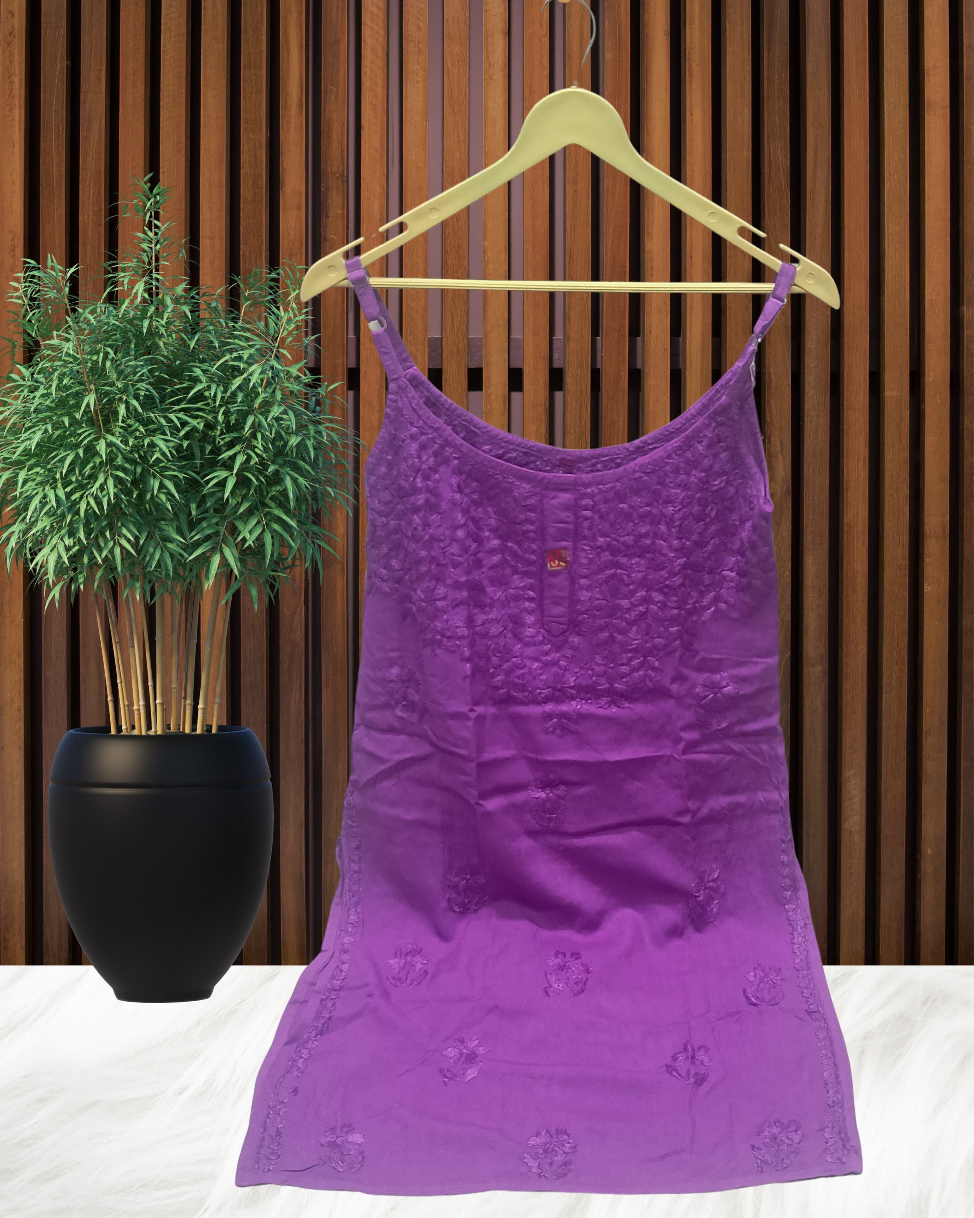 HOOR CHIKANKARI NOODLE TOP Lucknowi Chikankari view 8