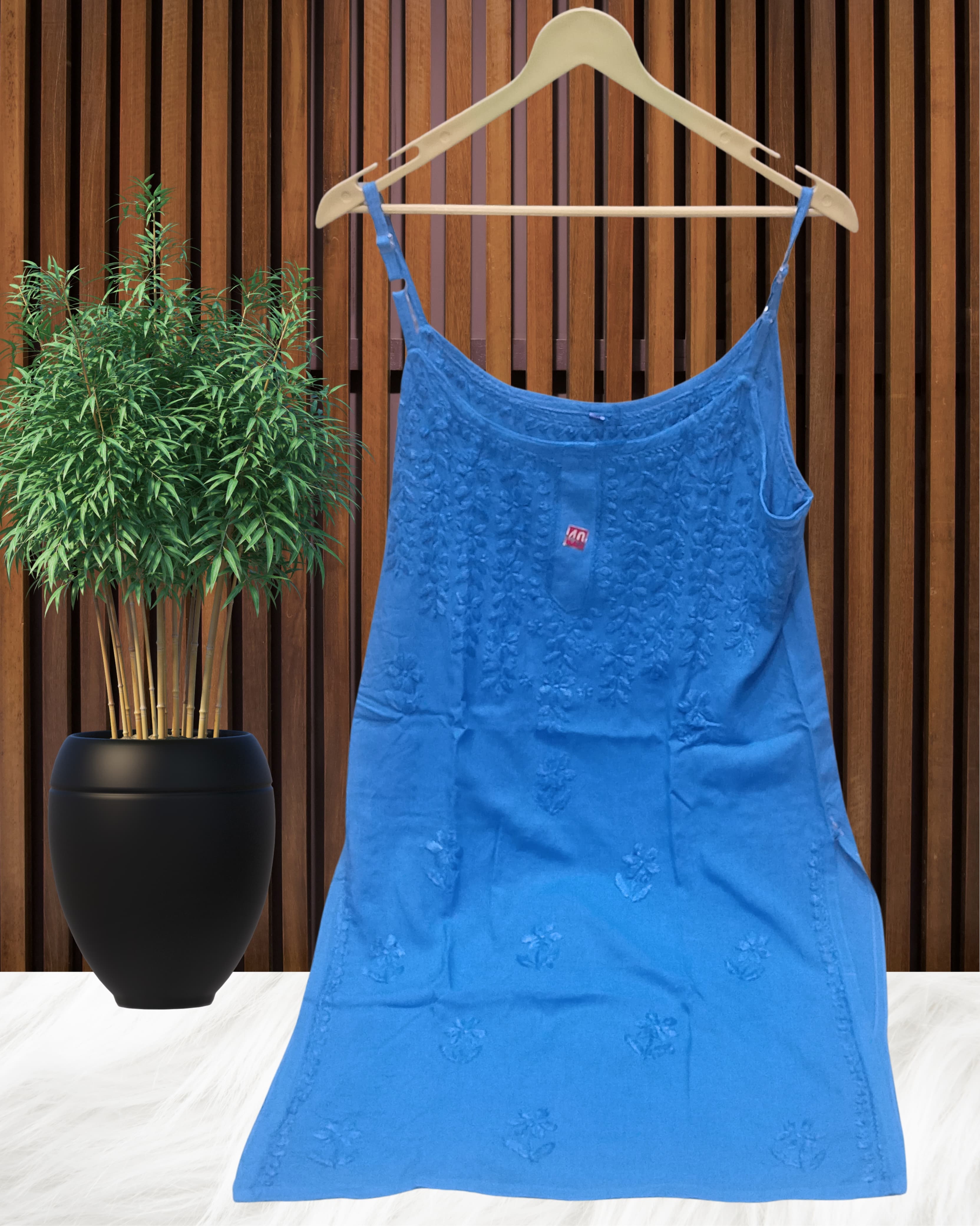 HOOR CHIKANKARI NOODLE TOP Lucknowi Chikankari view 10